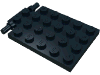 Набор LEGO Plate Special 4 x 6 with Trap Door Hinge [Long Pins], Черный