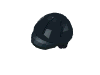 Minifig Hair - Friends Long with Ponytail, Side Bangs and Black Horse Riding Helmet