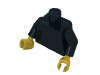 Набор LEGO Torso Plain / White Arms / Yellow Hands, Черный