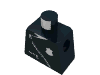 Набор LEGO Minifig Torso with Zipper and Old Police Badge Print Town, Police, Uniform, Jacket, Zipper, Черный
