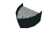 Набор LEGO Boat Section Bow  6 x  8 x  3.333 with LtGray Deck, Черный