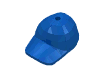Minifig Cap - Short Curved Bill with Seams and Hole on Top