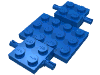 Набор LEGO Vehicle Base 4 x 7 x 2/3, Голубой