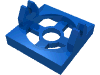 Набор LEGO Magnet Holder Tile 2 x 2 - Short Arms, Голубой
