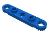 Набор LEGO Technic, Plate 1 x 5 with Toothed Ends, 2 Studs and Center Axle Hole, Голубой