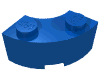 Набор LEGO Brick Round Corner 2 x 2 Macaroni with Stud Notch, Голубой
