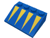 Набор LEGO Slope 33В° 3 x 4 with Yellow Triangles Print, Голубой