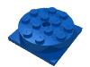 Набор LEGO Turntable 4 x 4 Square Base with Top, Complete Assembly, Голубой