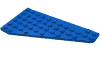Набор LEGO Wedge, Plate 7 x 12 Wing Left, Голубой