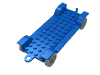 Набор LEGO Vehicle Chassis 14 x  6.5 with Tow-Hook and Light-Gray Wheels, Голубой