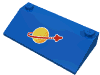 Набор LEGO Slope 33В° 3 x 6 with Small Classic Space Logo Print, Голубой