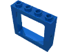 Набор LEGO Window 1 x 4 x 3 Train with All Studs Hollow, Голубой