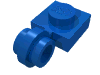 Набор LEGO Plate Special 1 x 1 with Clip Light [Thin Ring], Голубой