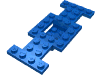 Набор LEGO Vehicle, Base 4 x 10 x 2/3 with 2 x 2 Recessed Center with Smooth Underside, No Center Hole, Голубой