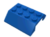Набор LEGO Slope 45В° 4 x 4 Double with Locking Hinge, Голубой