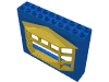 Набор LEGO Fabuland Building Wall 2 x 10 x 7 with Yellow Bay Window, Голубой