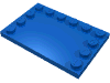 Набор LEGO Tile Special 4 x 6 with Studs on Edges, Голубой