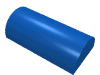 Набор LEGO Brick Curved 2 x 4 No Studs, Curved Top, Голубой