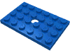 Набор LEGO Plate Special 4 x 6 with Hole, Голубой