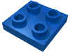 Набор LEGO Plate Special 2 x 2 with Wheel Holder Bottom, Голубой