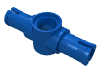 Набор LEGO Technic Pin Long with Friction Ridges Lengthwise and Centre Pin Hole, Голубой