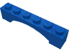 Набор LEGO Brick Arch 1 x 6 Raised Arch, Голубой