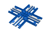 Набор LEGO Train Track 12V Slotted Crossing, Голубой