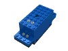 Набор LEGO Electric Train Motor 4.5V 4 x 12 x 4 with Black Base, Голубой
