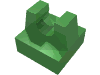 Набор LEGO Tile Special 1 x 1 with Clip and Straight Tips, Ярко-зеленый