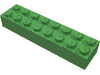 Набор LEGO Brick 2 x 8, Ярко-зеленый