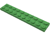 Набор LEGO Plate 2 x 10, Ярко-зеленый