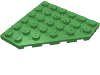 Набор LEGO Wedge Plate 6 x 6 Cut Corner, Ярко-зеленый