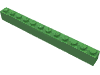 Набор LEGO Brick 1 x 12, Ярко-зеленый