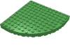 Набор LEGO Brick, Round Corner 12 x 12, Ярко-зеленый