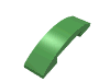 Набор LEGO Slope Curved 4 x 1 Double No Studs, Ярко-зеленый