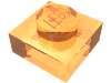 Набор LEGO Plate 1 x 1, Trans Flame Yellowish Orange
