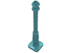 Набор LEGO Lamp Post 2 x 2 x 7 with 6 Base Flutes, Светло-бирюзовый