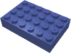 Набор LEGO Brick 4 x 6, Сиреневый