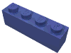 Набор LEGO Brick 1 x 4, Сиреневый