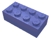 Набор LEGO Brick 2 x 4, Blue-Violet