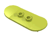 Набор LEGO Minifig Skateboard with Mag Wheel Holders, Medium Lime