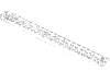 Набор LEGO Brick, Modified 2 x 24 with Peg at each End, Glitter Trans-Clear