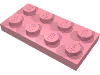 Набор LEGO Plate 2 x 4, Розовый