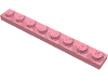 Набор LEGO Plate 1 x 8, Розовый