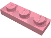 Набор LEGO Plate 1 x 3, Розовый