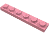 Набор LEGO Plate 1 x 6, Розовый