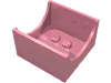 Набор LEGO Container - Box 4 x 4 x 2 Bottom with Semicircle Cut-out Ends, Розовый