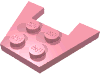 Набор LEGO Wedge Plate 3 x 4 without Stud Notches, Розовый
