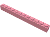 Набор LEGO Brick 1 x 12, Розовый