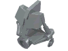 Набор LEGO Bionicle Head Connector Block 3 x 4 x 1 2/3, Pearl Light Gray